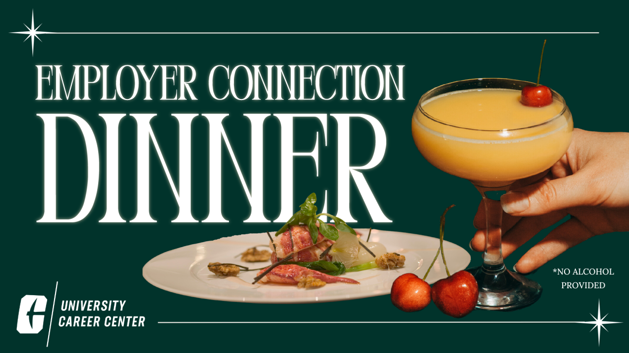Link will bring you the employer connection dinner event details page to rsvp