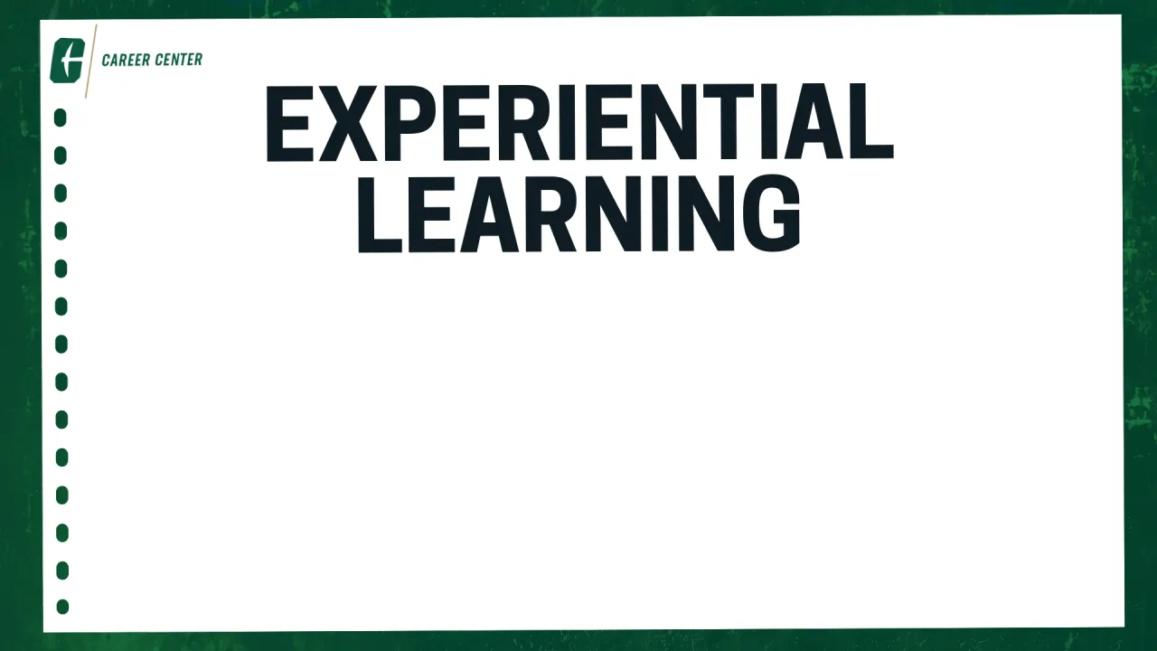 experiential learning with the career center