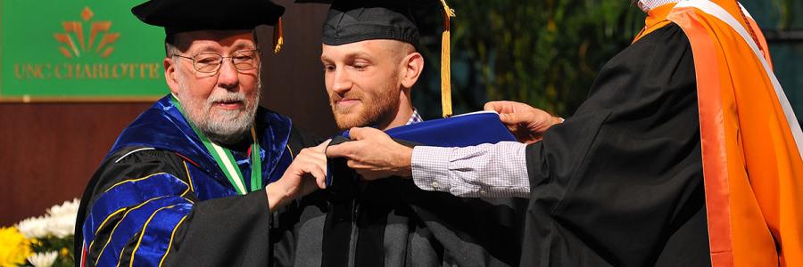 Doctoral Student being Hooded