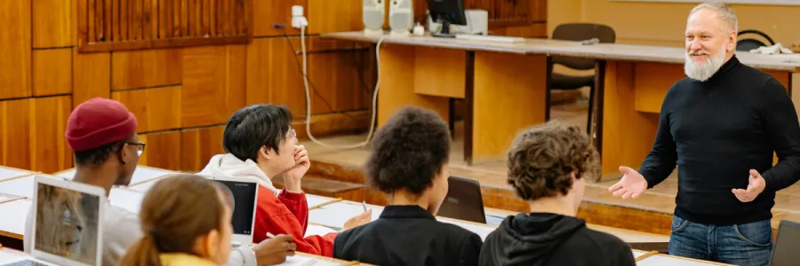 Man teaching