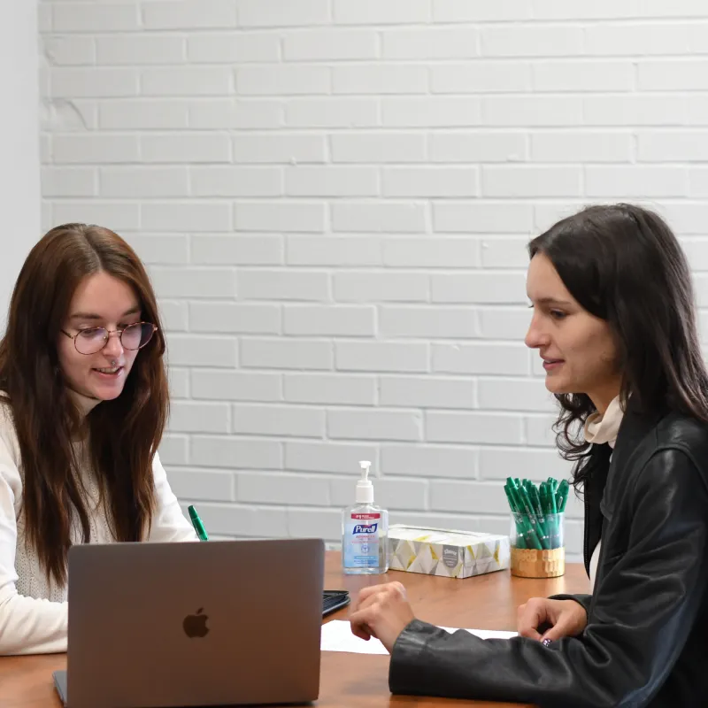 Student with Career Coach