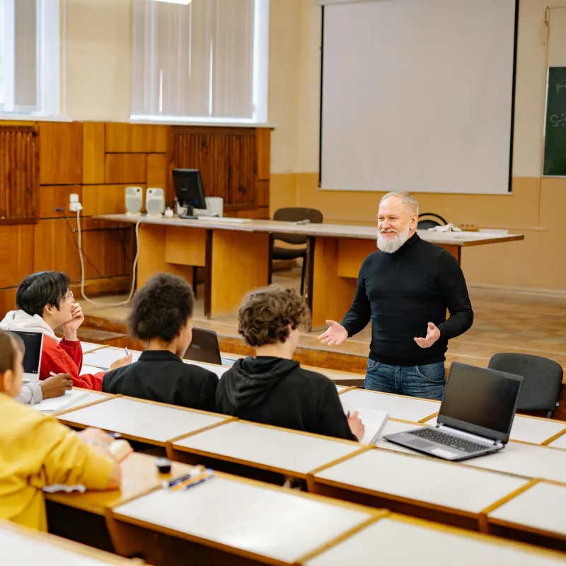 Man teaching